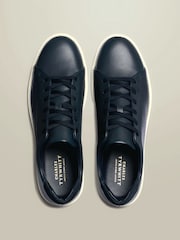 Charles Tyrwhitt Blue Leather Smart Trainers - Image 3 of 4