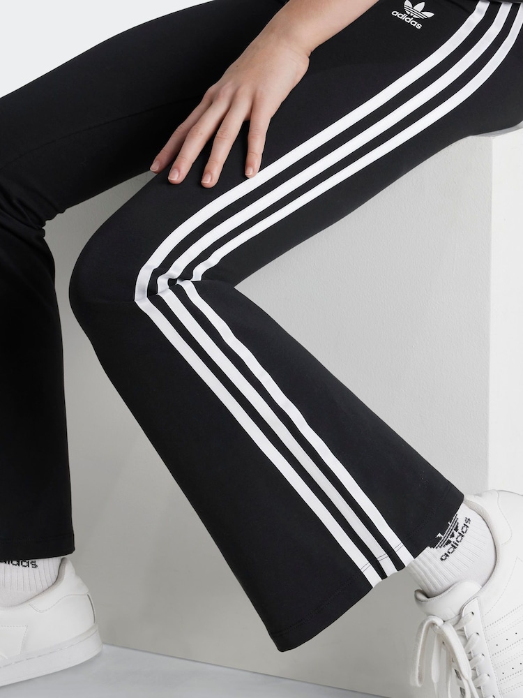 adidas originals Black Flare Leggings Kids - Image 5 of 6