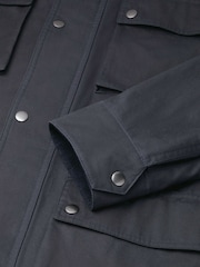 Charles Tyrwhitt marineblå vokset jakke - Bilde 7 av 7