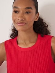 Hush Red Arden Pink Tuck Detail Shell Top - Image 4 of 5