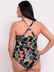 Curvy Kate Cuba Libre Print Mix Black Tankini Top - Image 2 of 6