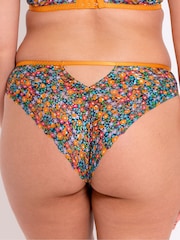 Curvy Kate Оранжевый Цветы принт Lace Daze Бразильские трусы - Image 2 of 5