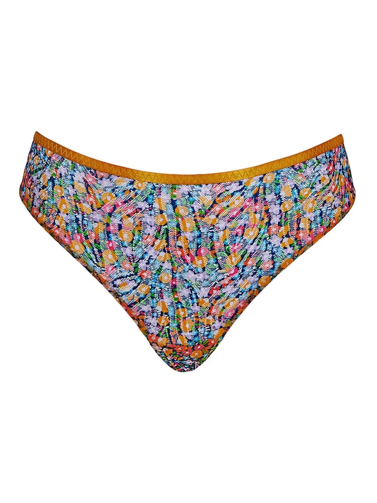 Curvy Kate Orange Floral Print Lace Daze Brazilian Briefs - Image 5 of 5 Curvy Kate Orange Floral Print Lace Daze Brazilian Briefs - Image 5 of 5