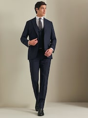 Charles Tyrwhitt Adjustable Fit Natural Stretch Twill Waistcoat - תמונה 2 מתוך 4