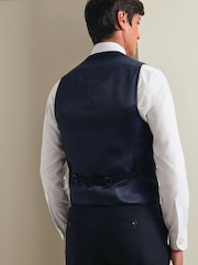 Charles Tyrwhitt Adjustable Fit Natural Stretch Twill Waistcoat - תמונה 4 מתוך 4