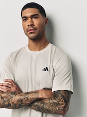 adidas Grey Train Essentials Training T-Shirt - Image 5 of 6