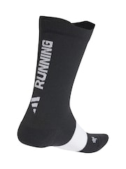 adidas Black RunxGraphic 1 Pack Socks - Image 7 of 13