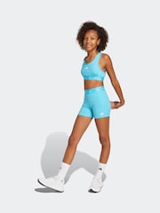adidas Blue Techfit Power React Bra - Image 2 of 4