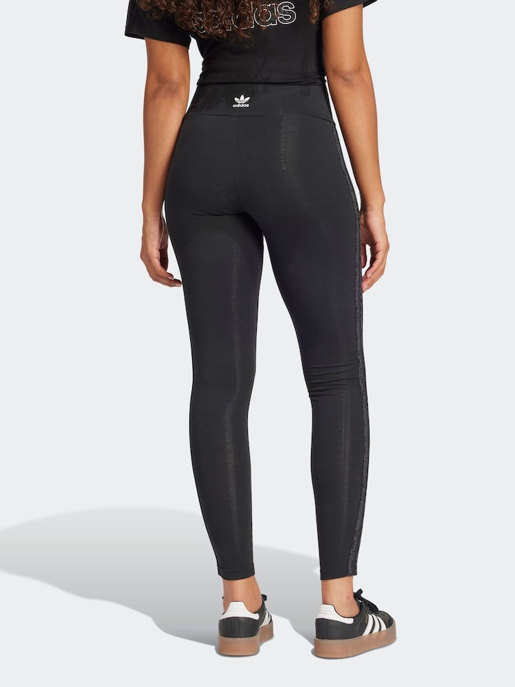 adidas Originals Leggings mit 3 Streifen und Schlangenmuster - Bild 2 von 6