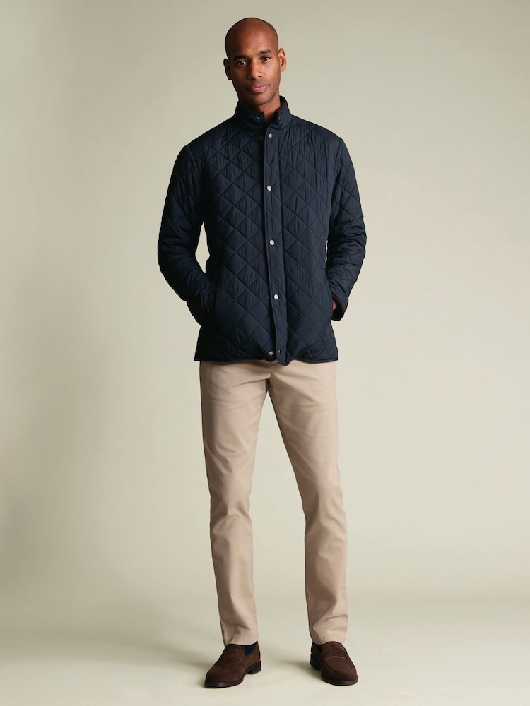 Charles Tyrwhitt Blue Navy Diamond Quilted Jacket - Image 1 of 6 Charles Tyrwhitt Blue Navy Diamond Quilted Jacket - Image 1 of 6