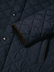 Charles Tyrwhitt Blue Navy Diamond Quilted Jacket - Image 6 of 6