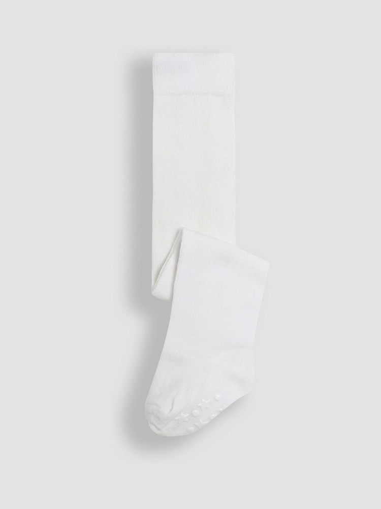 JoJo Maman Bébé Grey 2-Pack Cotton Rich Tights - Image 2 of 4