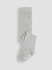 JoJo Maman Bébé Grey 2-Pack Cotton Rich Tights - Image 3 of 4