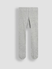 JoJo Maman Bébé Grey 2-Pack Cotton Rich Tights - Image 4 of 4
