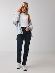 JD Williams Indigo Blue 24/7 Straight Leg Jeans - Image 1 of 4