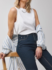 JD Williams Indigo Blue 24/7 Straight Leg Jeans - Image 3 of 4