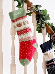 JoJo Maman Bébé Green The Gruffalo Knitted Stocking - Image 2 of 4