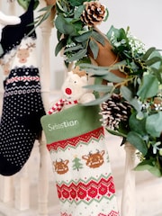 JoJo Maman Bébé Green The Gruffalo Knitted Stocking - Image 3 of 4