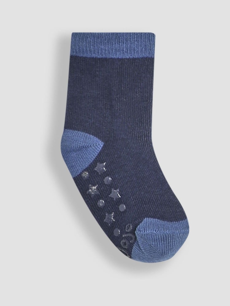 JoJo Maman Bébé Navy Socks 3 Pack - Image 4 of 4