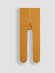 JoJo Maman Bébé Ochre 2-Pack Cotton Rich Tights - Image 3 of 5