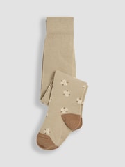 JoJo Maman Bébé Natural 2-Pack Cotton Rich Tights - Image 2 of 5
