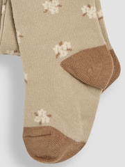 JoJo Maman Bébé Natural 2-Pack Cotton Rich Tights - Image 5 of 5