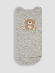 JoJo Maman Bébé Brown Bear Socks 3 Pack - Image 4 of 4