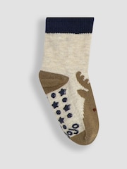 JoJo Maman Bébé Navy Festive 3-Pack Christmas Socks - Image 5 of 5