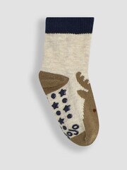 JoJo Maman Bébé Navy Festive 3-Pack Christmas Socks - Image 5 of 5