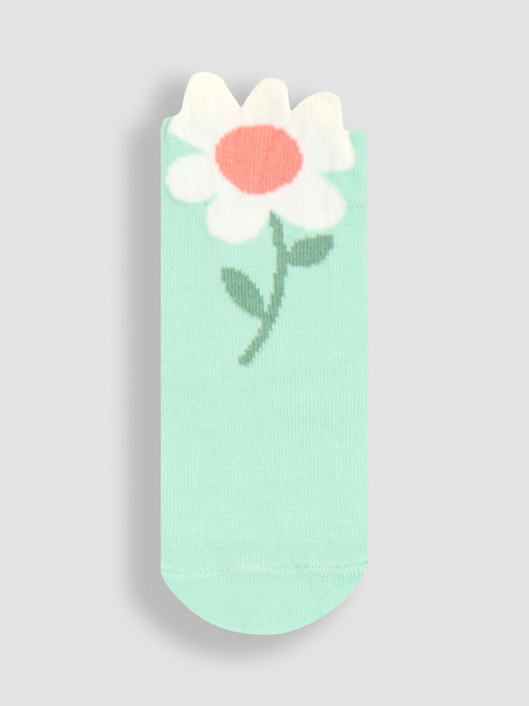 JoJo Maman Bébé Flower Socks 3 Pack - Slika 2 iz 4
