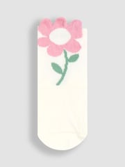 JoJo Maman Bébé Flower Socks 3 Pack - Slika 3 iz 4