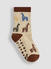 JoJo Maman Bébé Natural Socks 3 Pack - Image 3 of 4