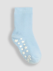 JoJo Maman Bébé Natural Blue 3-Pack Extra Thick Socks - Image 3 of 4