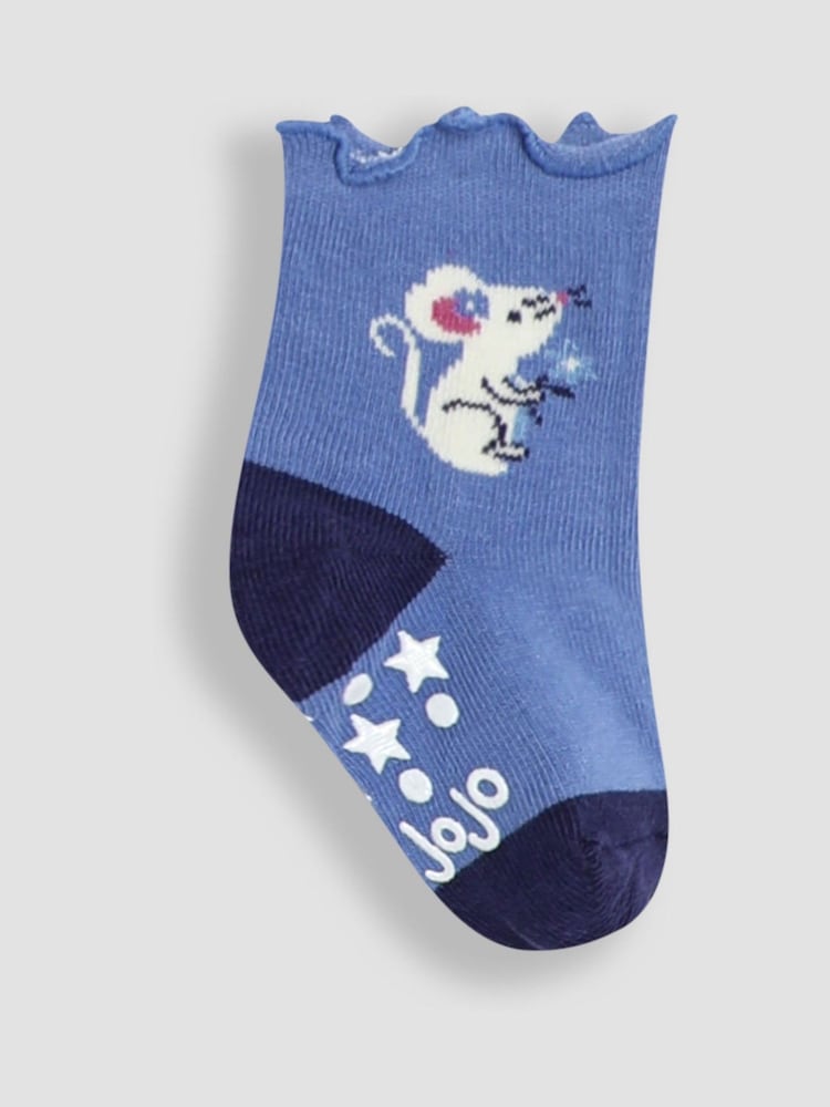 JoJo Maman Bébé Cotton Frill Socks 3 Pack - Bild 4 von 4