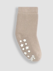 JoJo Maman Bébé Natural Pink 3-Pack Extra Thick Socks - Image 4 of 4