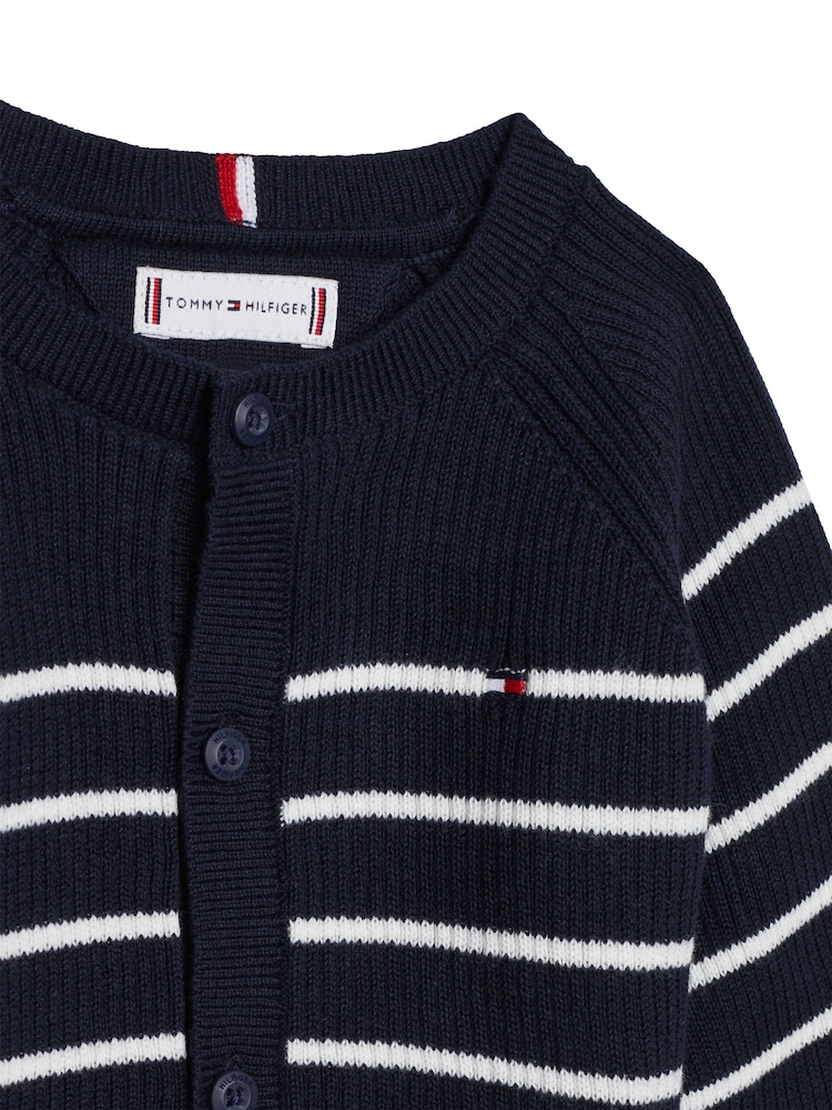 Tommy Hilfiger Blue Weater Ribbed 2 Piece Set - Image 3 of 3