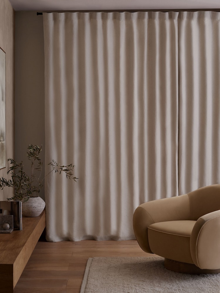 Cortinas revestidas com cabeçalho N. Premium Collection 100% Linen Wave - Imagem 2 de 8