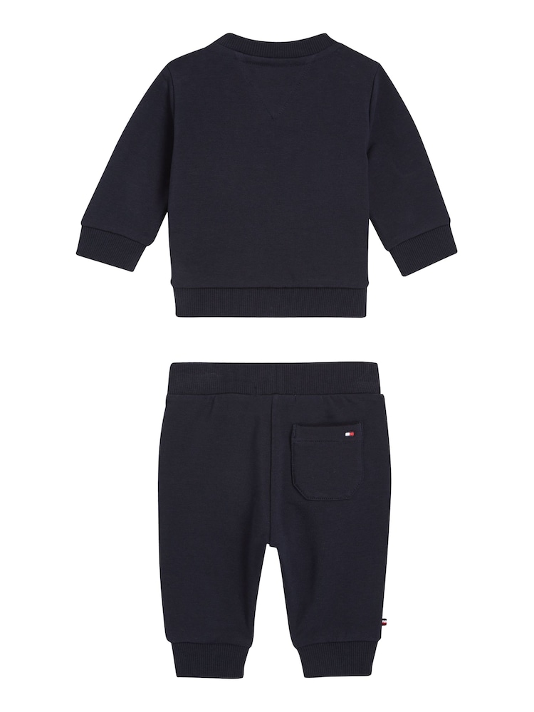 Синий - Tommy Hilfiger Pink Monotype Oval Sweatshirt & Joggers Set 2 Piece - Изображение 2 из 3 Синий - Tommy Hilfiger Pink Monotype Oval Sweatshirt & Joggers Set 2 Piece - Изображение 2 из 3