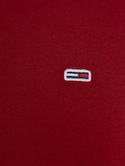 Tommy Jeans Red Slim Fit Essential Polo Shirt - Image 6 of 6