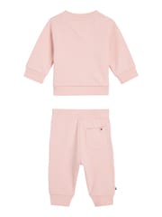 Tommy Hilfiger Pink Pink Monotype Oval Sweatshirt & Joggers Set 2 Piece - Image 2 of 3