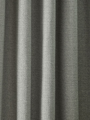 Grey Textured Eyelet Lined Curtains - Image 5 of 6