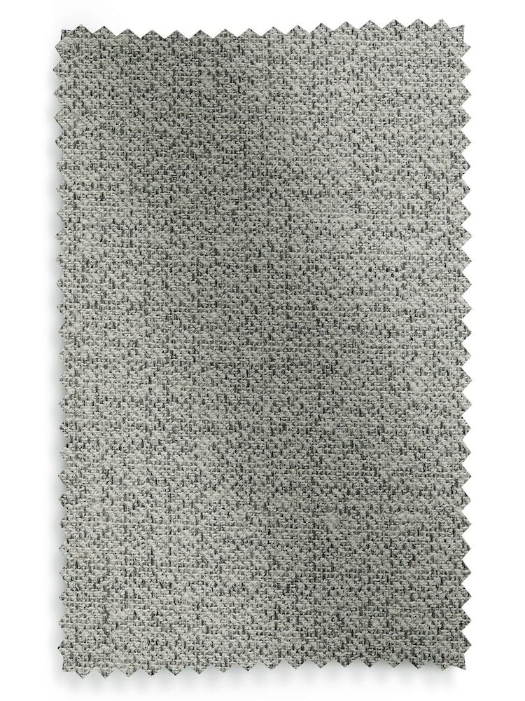 Grey Textured Eyelet Lined Curtains - Image 6 of 6