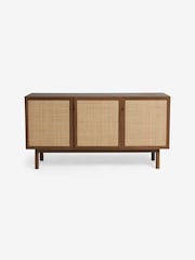 MADE.COM Dark Oak Effect Pavia Rattan Large Sideboard - Image 5 of 5
