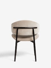 Set of 2 Relaxed Chenille Light Natural Bryer Dining Chairs - Image 7 of 8