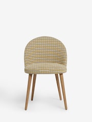 Set of 2 Geo Ochre Yellow Newman Light Wood Leg Dining Chairs - Image 2 of 7