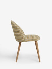 Set of 2 Geo Ochre Yellow Newman Light Wood Leg Dining Chairs - Image 5 of 7