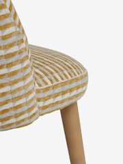 Set of 2 Geo Ochre Yellow Newman Light Wood Leg Dining Chairs - Image 7 of 7