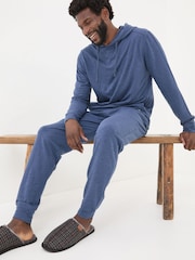 FatFace Blue Lounge Joggers - Image 4 of 6