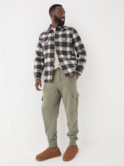 Brooke Khaki Green Cargo Joggers - Image 3 of 5