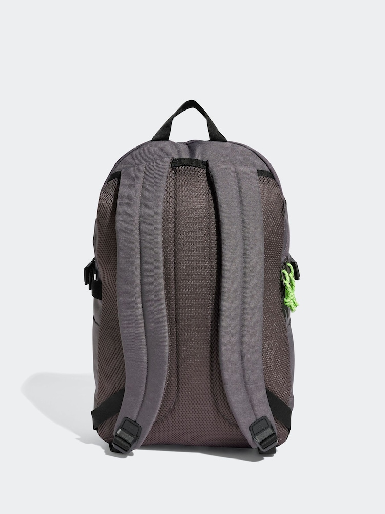 adidas Grey Power Backpack - Image 2 of 5 adidas Grey Power Backpack - Image 2 of 5